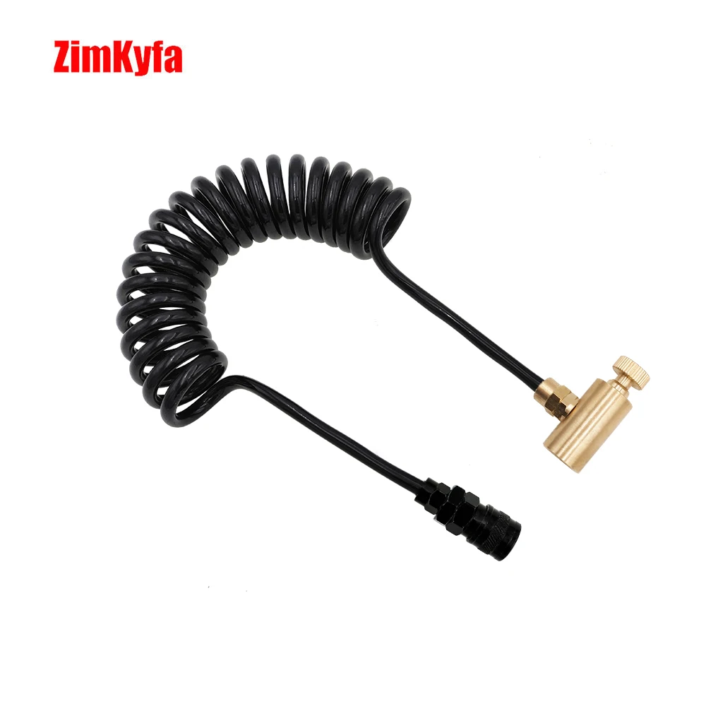 HPA Fit Green Red Black Canisters W/ Coil Hose,US Foster 2302 Female Coupler Quick Disconnect Coupler for Air Tool