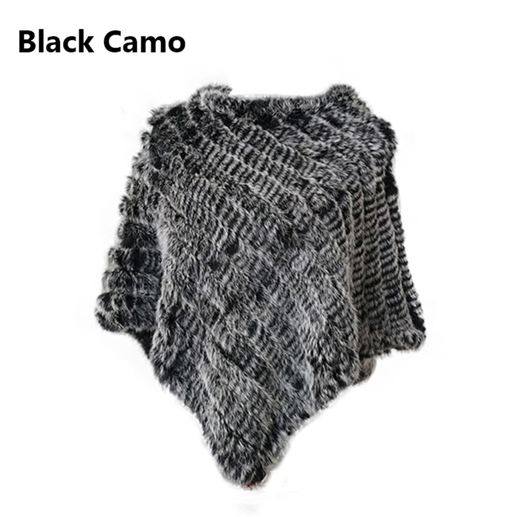 ขนสัตว์กระต่ายจริงถักขนสัตว์ธรรมชาติ Poncho เสื้อกั๊กแฟชั่น Wrap Coat Shawl Lady ผ้าพันคอขนสัตว์ธรรมชาติงานแต่งงานขายส่ง Cape