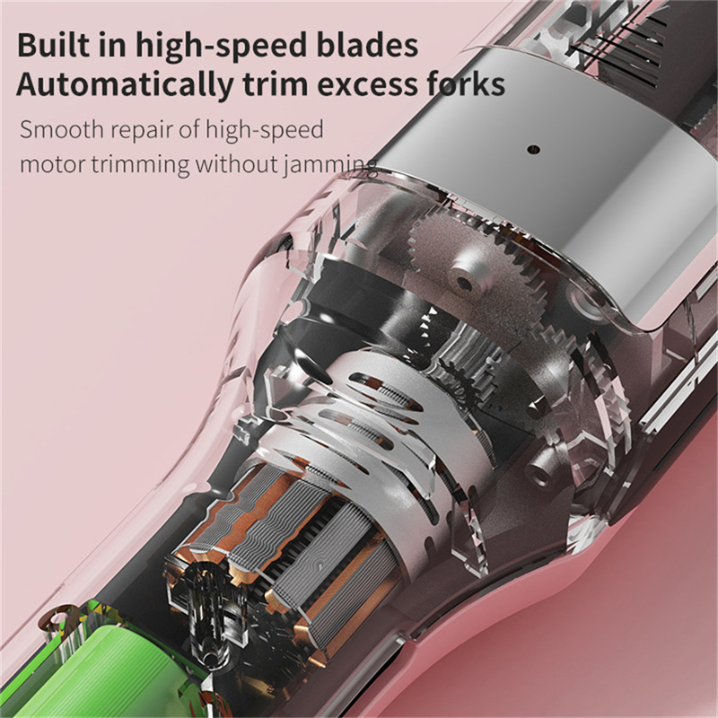 ผมปลายTrimmer Split Removerแห้งเสียเปราะProfessionalอัตโนมัติTrimแยกสําหรับผู้หญิงเครื่องตัดผมไร้สาย