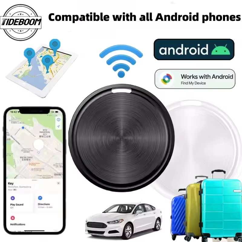 Новый автомобильный мини-GPS-трекер Bluetooth для Android, поиск сумок для ключей с приложением Google Find My Device, локатор ключей