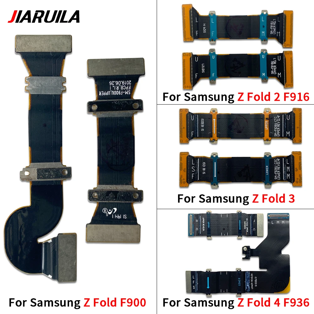 Разъем материнской платы, кабель ЖК-дисплея для Samsung Z Fold 2 3 4 5 F916 F936 F946 F900, гибкий кабель оси Spin