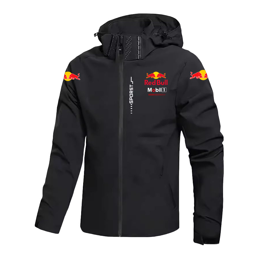 Nieuw windjack Waterdichte herenhoodie Groot formaat los RedBull-logo Motorjas Winddicht sportkleding racepak