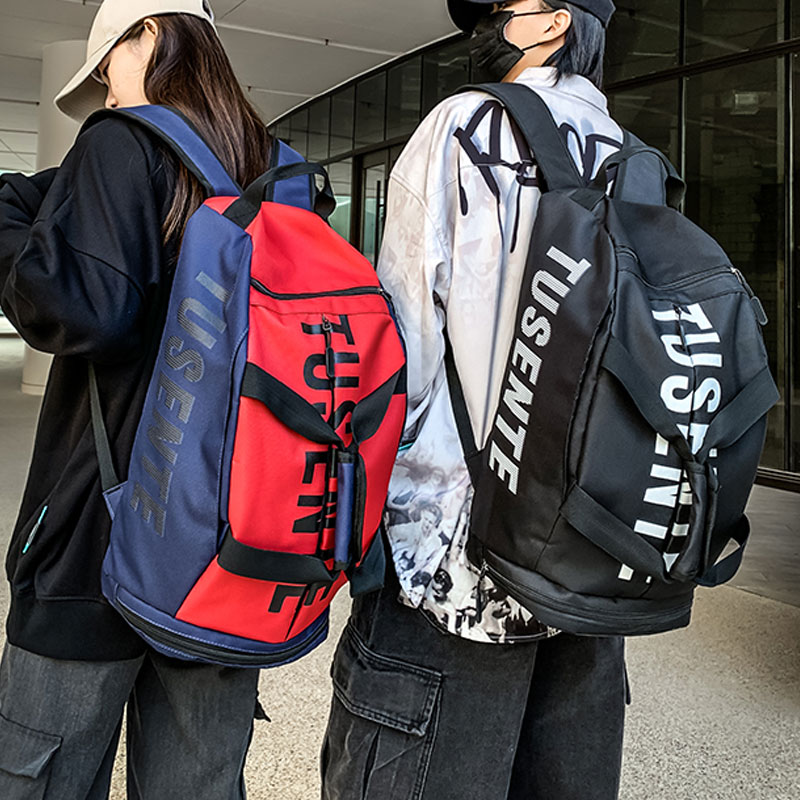 กีฬา Tas Gym ผู้หญิงฟิตเนสกระเป๋าเป้สะพายหลังกันน้ำขนาดใหญ่ Multi-Functional คลังสินค้ารองเท้าผู้ชาย Travel Pack Sportsbag กระเป๋าสะพายไหล่