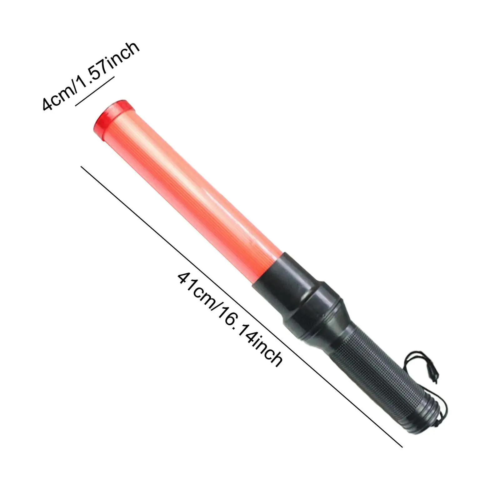 16.14" LED Traffic Control Stick Portable Multipurpose Traffic Signal Stick for Parking Car Directing Security Airport Emergency