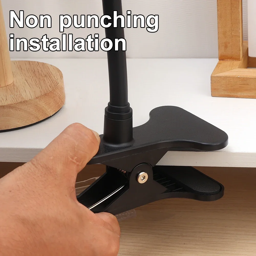 Support de Webcam Portable sans poinçonnage, pour moniteur de bébé, support de caméra, Kit de montage torsadé Flexible à la maison, se fixe au berceau