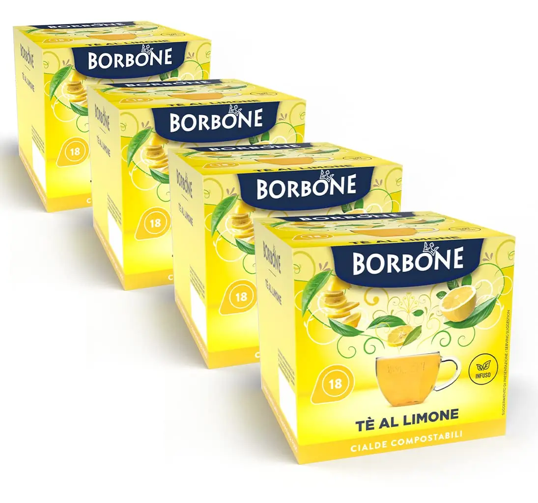 Bourbon Coffee Lemon Tea-72 dosettes (4 trousses à crayons de 18 dosettes)-Système ESE