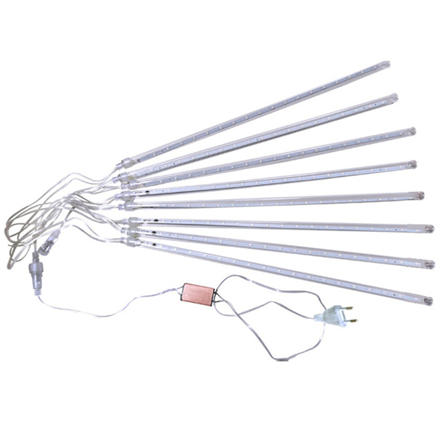LED Meteor Dusche Lampe Wasserdichte Schnee Fallen Regentropfen Eiszapfen Lichterkette 50cm 8 Röhren Hochzeit Weihnachten Girlande String Lichter