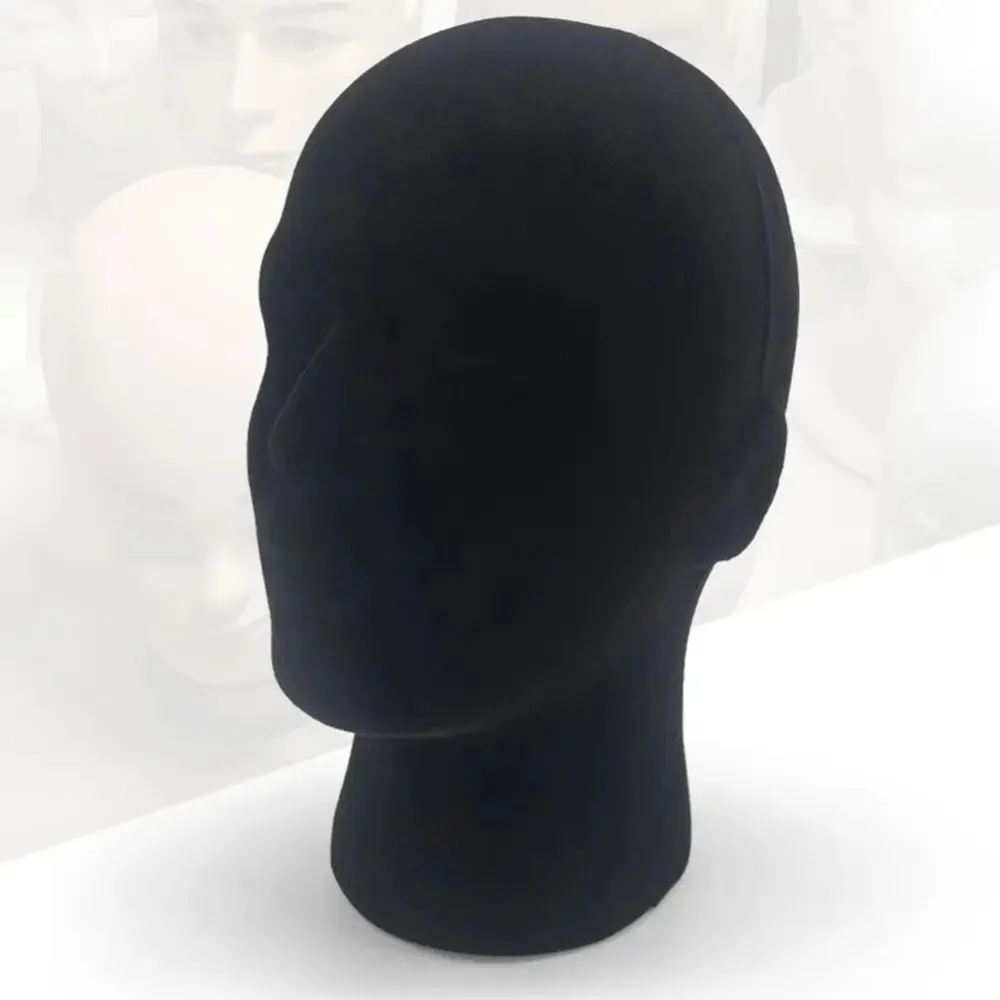 Cabeça de manequim de espuma modelo chapéu boné peruca óculos expositor rack base estável shopping armário titular fotografia prop