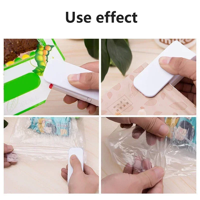 Mini macchina per sigillare sacchetti di calore Sacchetti sigillanti per pacchetti Chiusura termica per sacchetti per alimenti in plastica Sigillante portatile Imballaggio Strumenti speciali da cucina