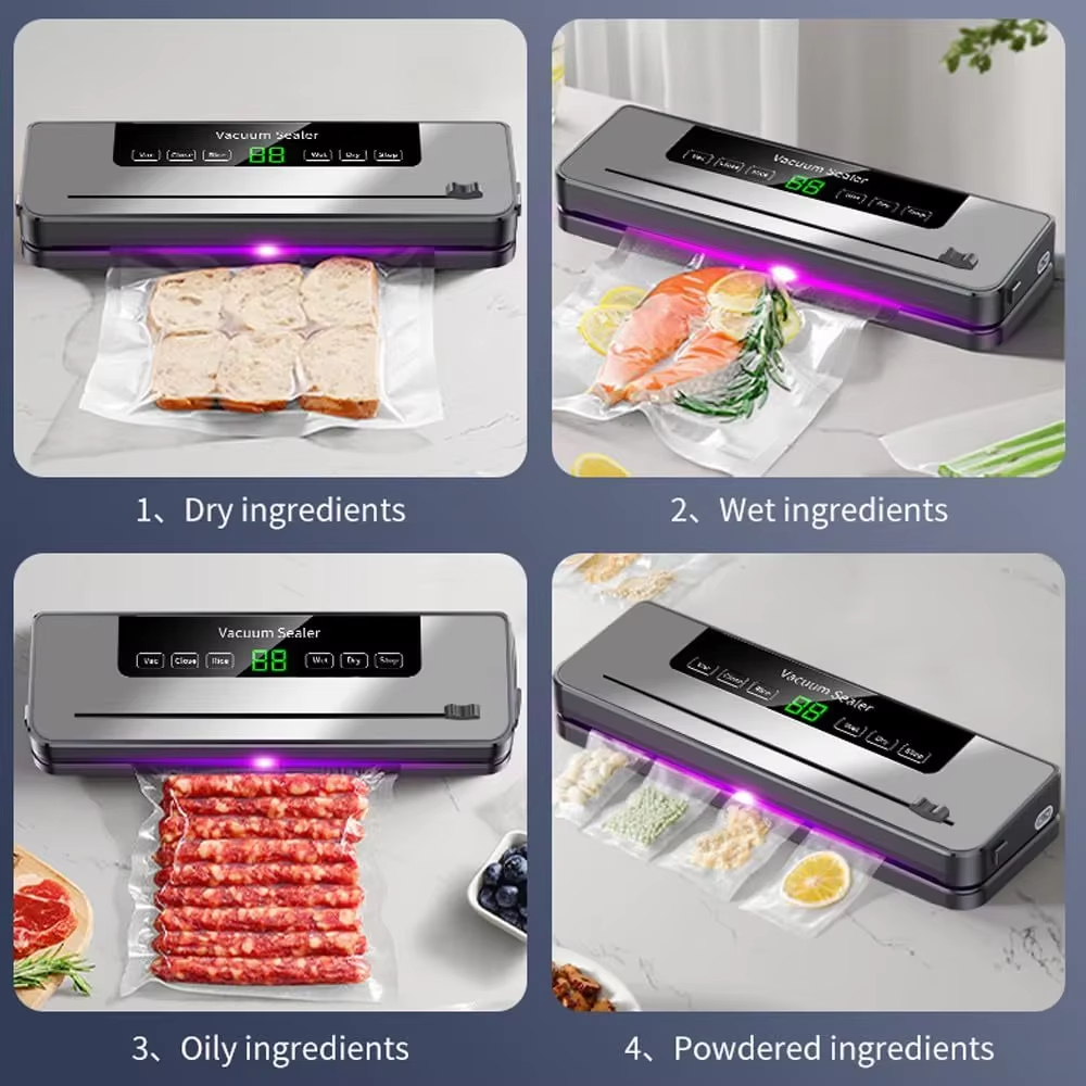 Xiaomi-sellador al vacío Mijia, apertura de sellado automático, doble uso, paquete de frescura de compresión de alimentos, máquina pequeña de escritorio para el hogar