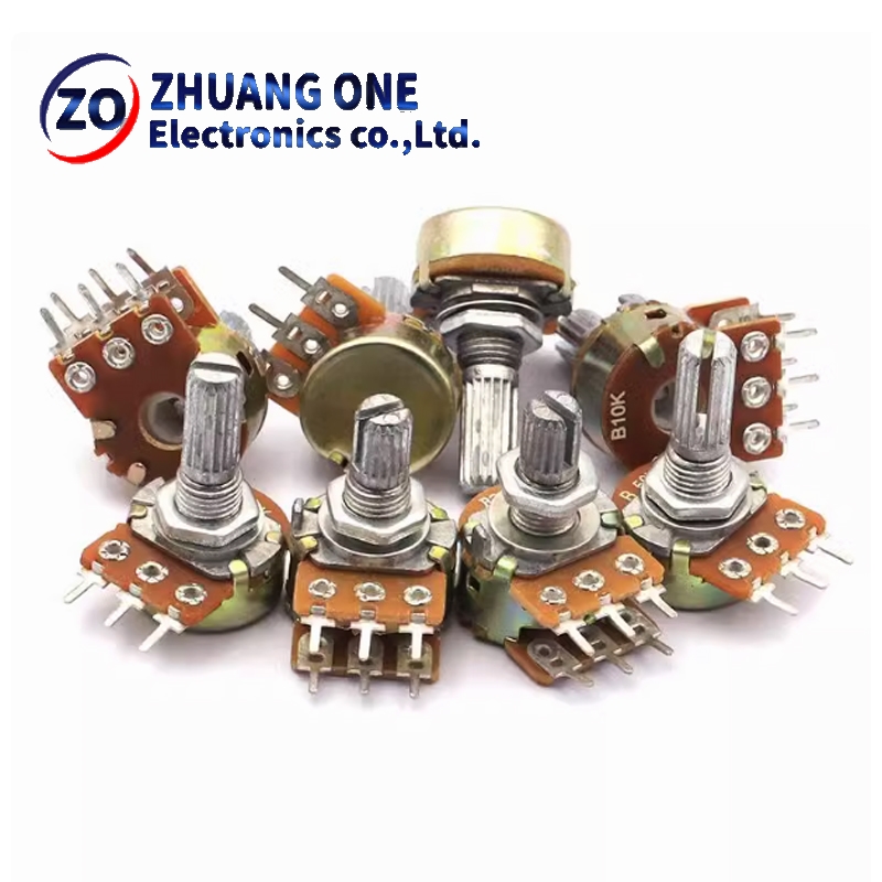 WH148 3-контактный 6-контактный 15 мм 20 мм B1K B2K B5K B10K B20K B50K B100K B250K B500K B1M Потенциометр 1K 2K 5K 10K 20K 50K 100K 250K