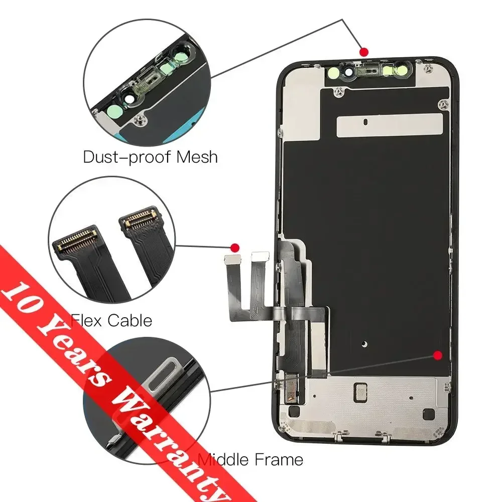 PINZHENG Высококачественный экран INCELL LCD OLED для iPhone 14 Pro 15 Plus 13 Pro Max Дисплеи для замены iPhone с инструментами
