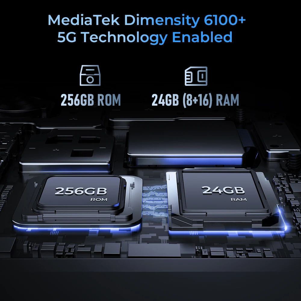 Oukitel wp33 pro 5g robustes Smartphone 22000mah 6.6 "fhd Handy 24GB 256GB Handy 64mp Kamera 33w