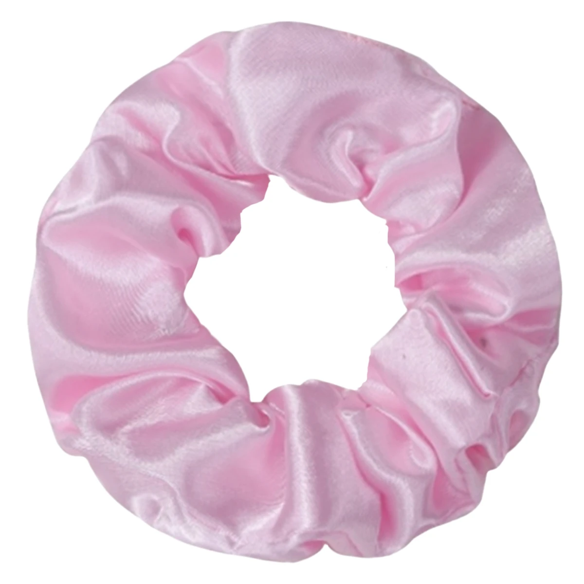 12pcs ใหม่ซาตินผ้าไส้กรอก LOOP แหวนผมชุดสีทึบผ้าห่วงเชือกผม Scrunchies Headwear TIES