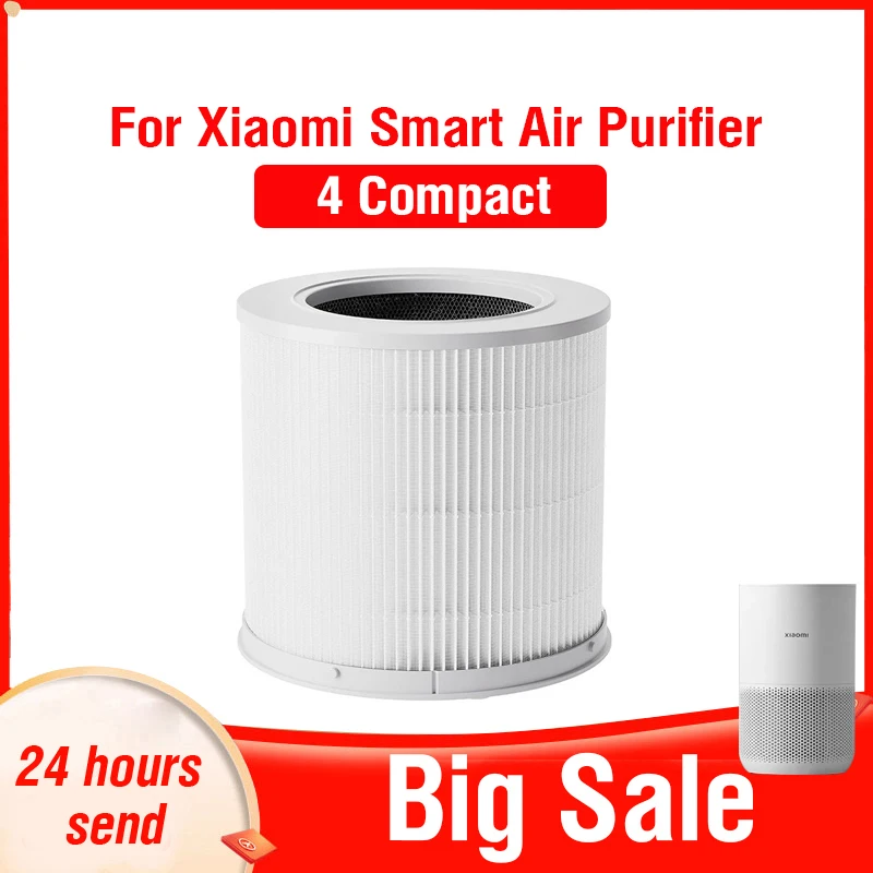 PM2.5 Xiaomi Hepa Filter 4 Compact Xiaomi Activated Carbon Filter 4 Compact for Xiaomi Smart Air Purifier 4 Compact Filter