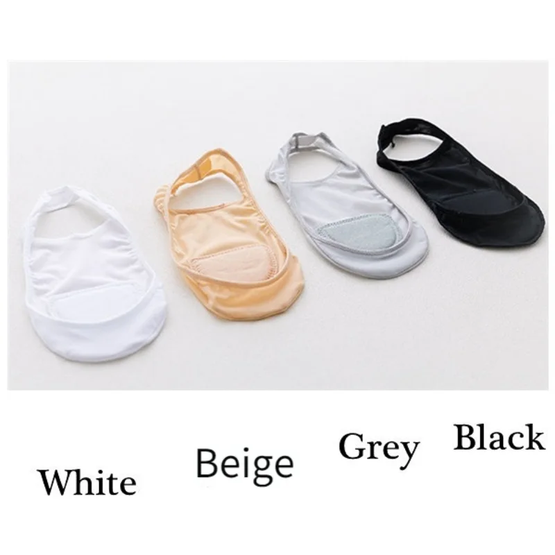 1 Siêu Mỏng Vô Hình Dẹt Bọc Chống Trượt Lụa Tất Cho Giày Cao Gót Giày Băng Lụa Mỏng Nửa Lòng Bàn Tay Suspender tất Lười
