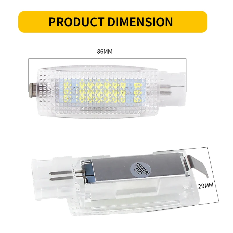 Đèn LED Nội Thất Áo Chống Nắng Tôn Vanity Mirror Đèn Đọc Sách Cho VW Golf 4 5 6 7 Passat CC B5 B6 b7 Polo Tiguan Scirocco Jetta Toura