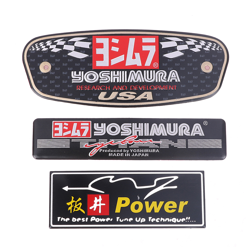 Motorcycle Sticker Yoshimura Exhaust Decal Slip On Silencer Muffler r11 r77 Universal Logo For Honda Yamaha Kawasaki