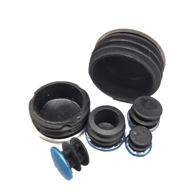 สแตนเลสรอบท่อปลั๊กขาเฟอร์นิเจอร์ Stopper 16 มม.-50 มม.หลอดกลม Blanking End CAP
