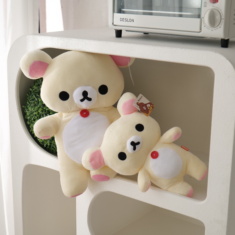 Rilakkuma coleção de pelúcia kawai urso de pelúcia boneca de pelúcia kawaii quarto dcor adorável brinquedos animais presentes para crianças presente de aniversário