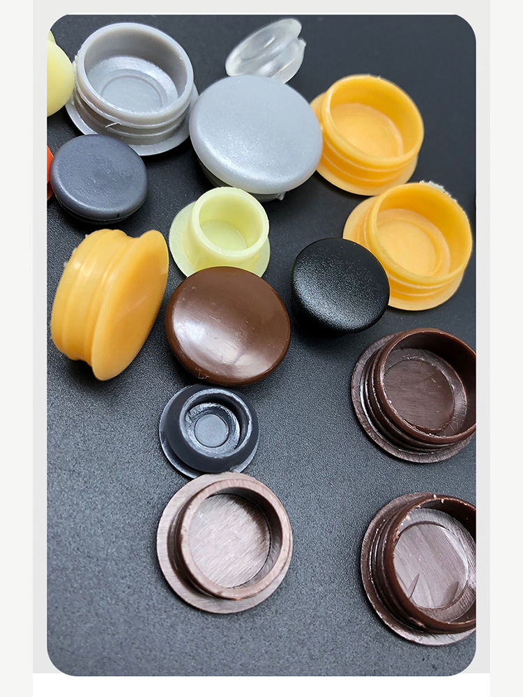 100/50/20/10 шт., круглые пластиковые крышки для мебельных панелей