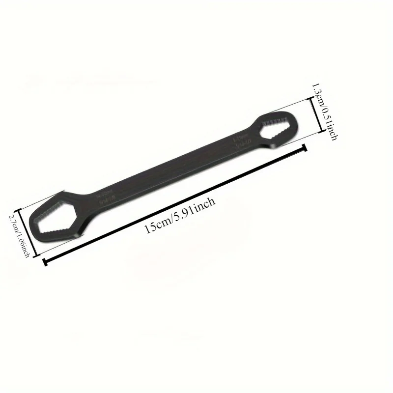 1 PC Universal Double Ended ประแจ,Self-กระชับ 3-17 มม.สกรูซ่อมประแจ, double-Headed RATCHET Spanner,ปรับ