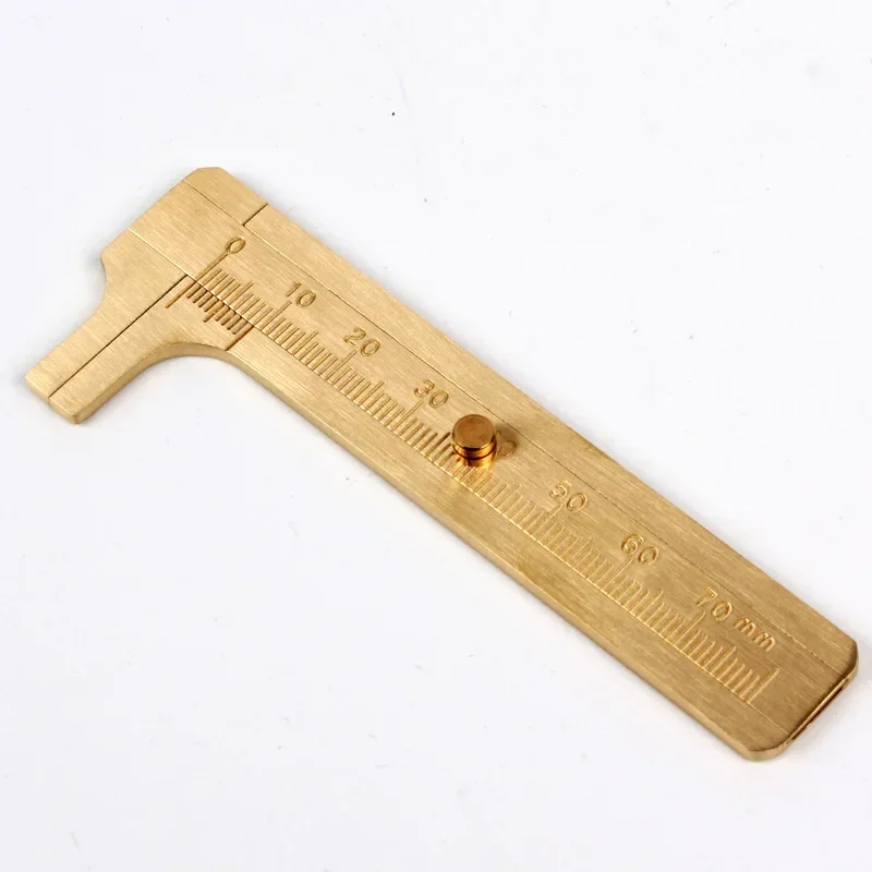 Mini righello scorrevole in ottone da 80/100 mm doppia bilancia calibro a corsoio in metallo micrometro forniture di misurazione di precisione