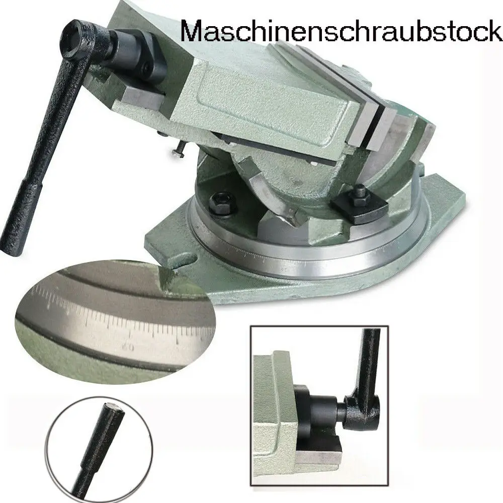 Morsa di precisione morsa per trapani e fresatrici scala di gradi per giradischi da 100mm