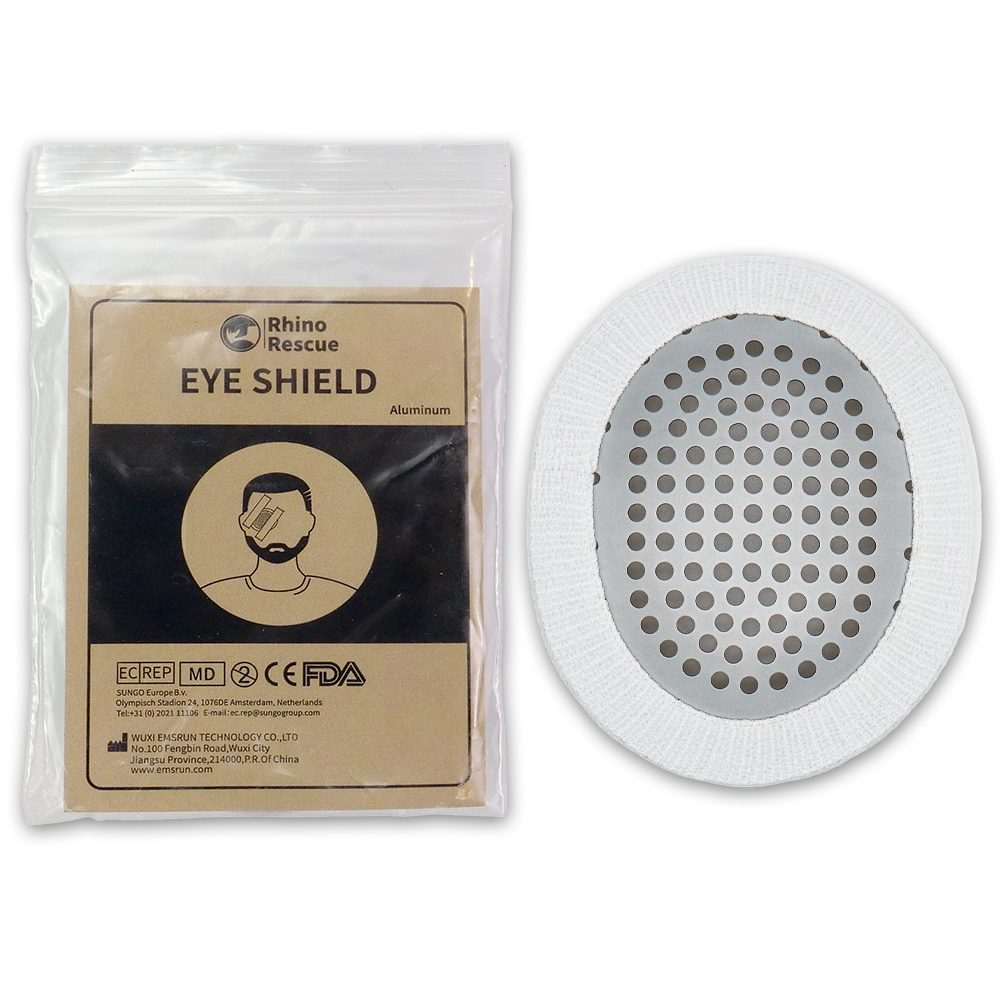 RHINO Rescue Eyes Shield อลูมิเนียมอัลลอยด์ วางไว้เหนือดวงตาที่ได้รับบาดเจ็บหรือหลังผ่าตัด ชุดปฐมพยาบาลของกองทัพ