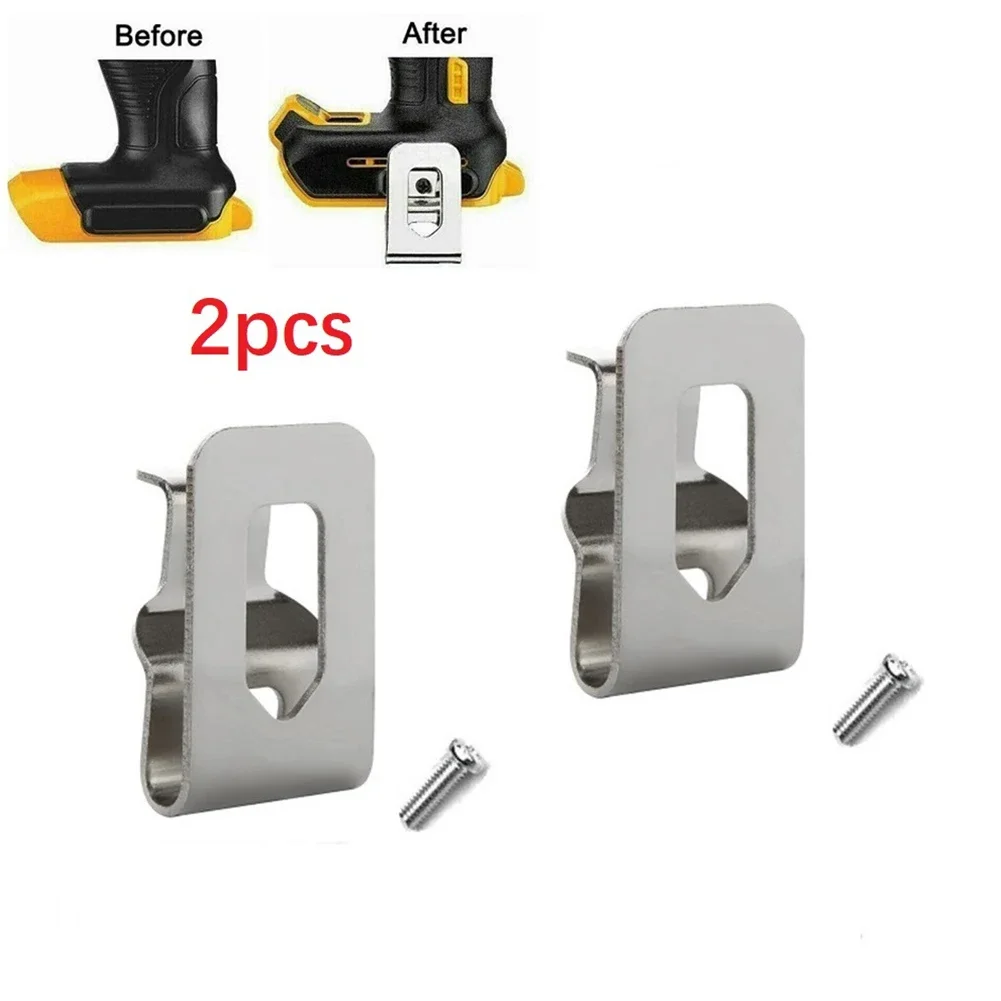 2 szt. Wiertarka elektryczna zaczep na pasek haki do DeWalt 18V 20V wiertarka N268241 N169778 DCD980 młotek klucz udarowy akcesoria
