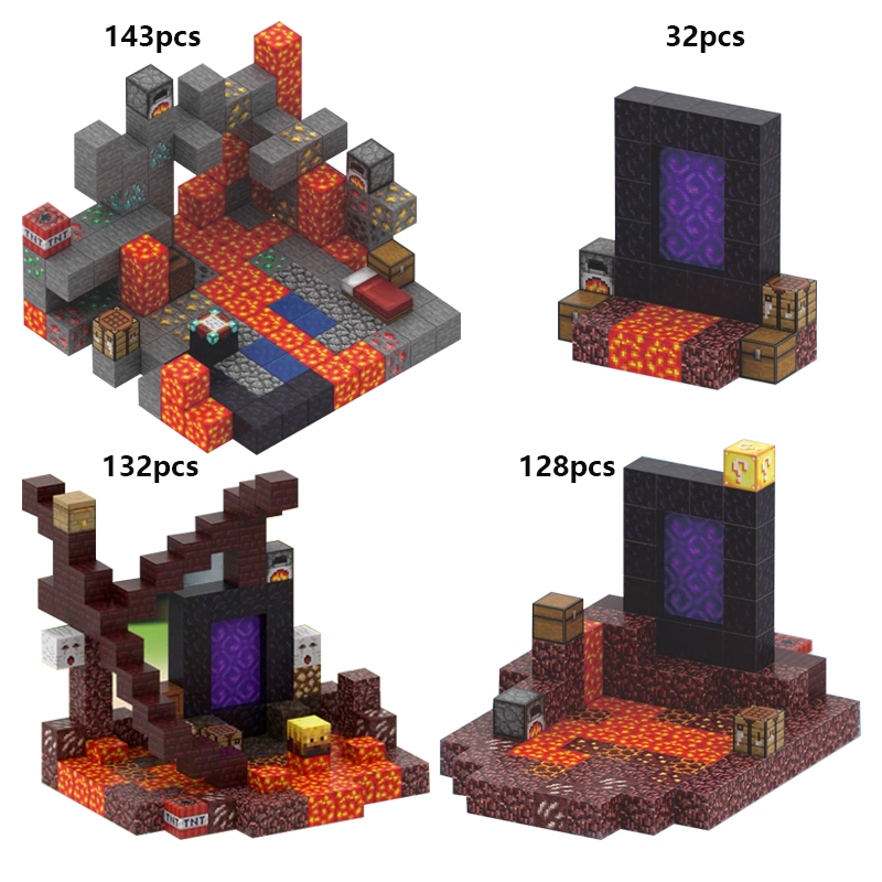 子供のための私のWorld-3D磁気ビルディングブロック,3Dピクセルレンガ,デザイナーコンストラクターセット,モンテッソーリおもちゃ,子供のためのクリスマスプレゼント