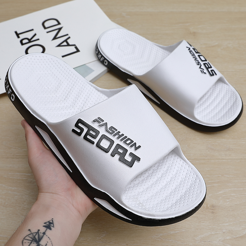 Zapatillas de hombre de talla grande, sandalias de estilo deportivo de verano, suela gruesa antideslizante, transpirables, a la moda, para playa y ocio