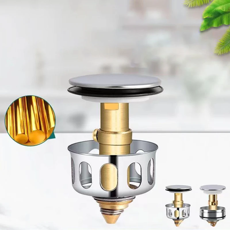 Uniwersalny metalowy filtr do zlewu, zawór spustowy, korek odpływowy, sitko do wanny, zatyczka, łapacz włosów, akcesoria łazienkowe.