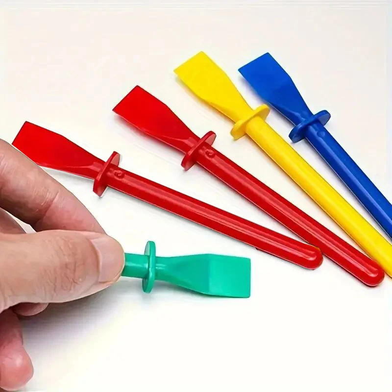 20 stuks lijmstrooiers, polypropyleen lijm uitstrijkje applicator, schilderij schrapers voor handgemaakte doe-het-zelf kunst lederen hobbygereedschap