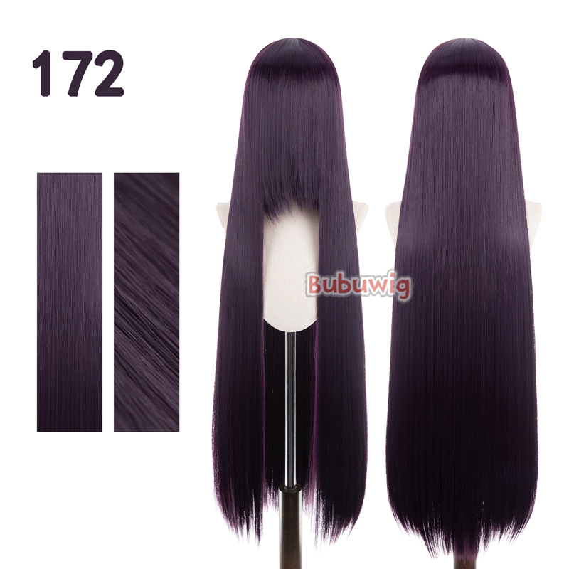 Bubuultraviolet-Perruque Synthétique Longue et Lisse de 100cm, Perruques de Cosplay, Plus de 100 Couleurs, Rose, Orange, Blonde, Vert, Degré de Chaleur