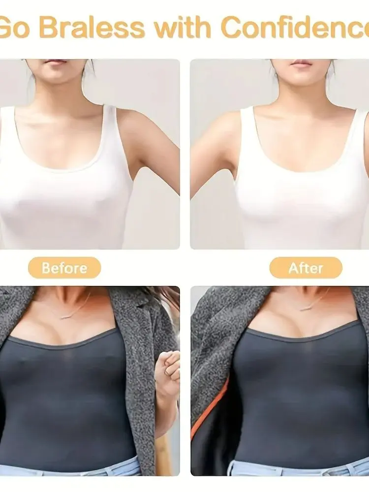 Toppe per capezzoli autoadesive invisibili senza spalline da 100 pezzi - Toppe per capezzoli invisibili usa e getta, Accessori per biancheria intima estiva Pelle