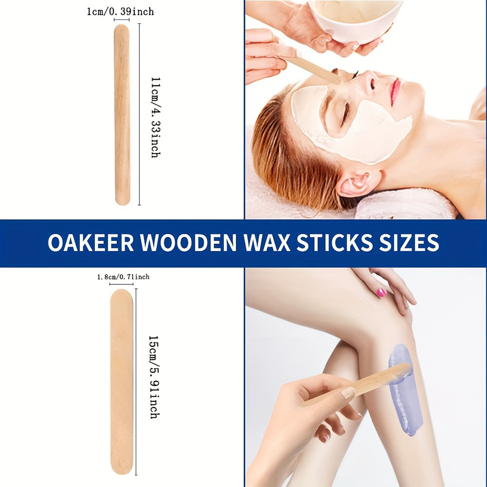 10pcs, 50pcs, 100pcs-114mm Waxing Wood Stick Wood Wax Scraper Applicator Body Hair Removal Craft Stick Applicator Scraper