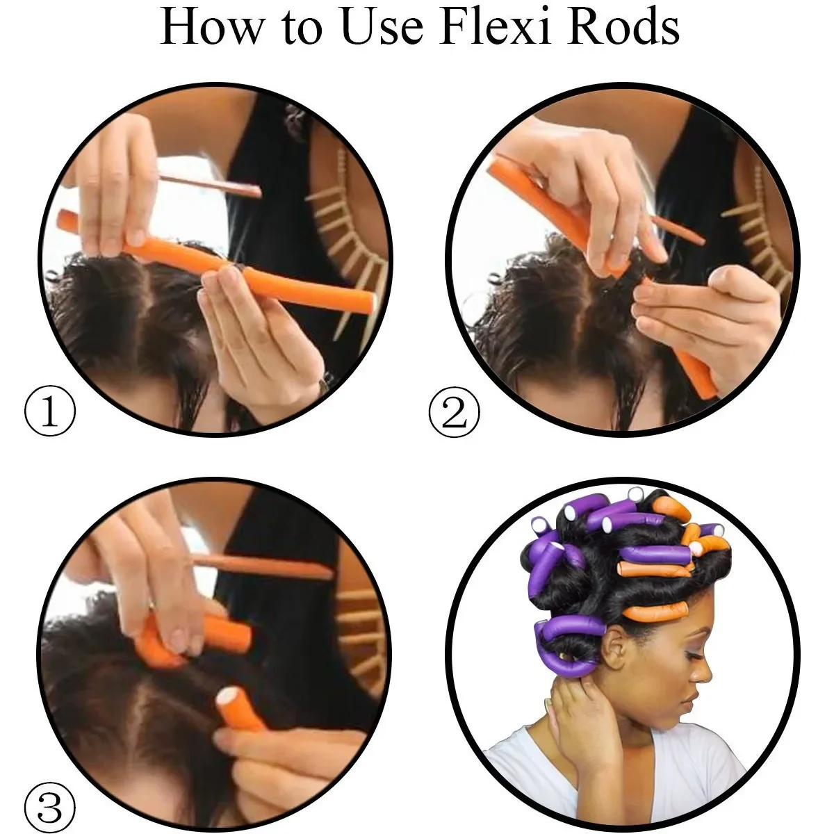 10 pçs flexível haste de ondulação do cabelo rolos de cabelo fabricantes espuma macia bendy torção cachos flexi rolos ferramentas estilo rolo de cabelo sem calor