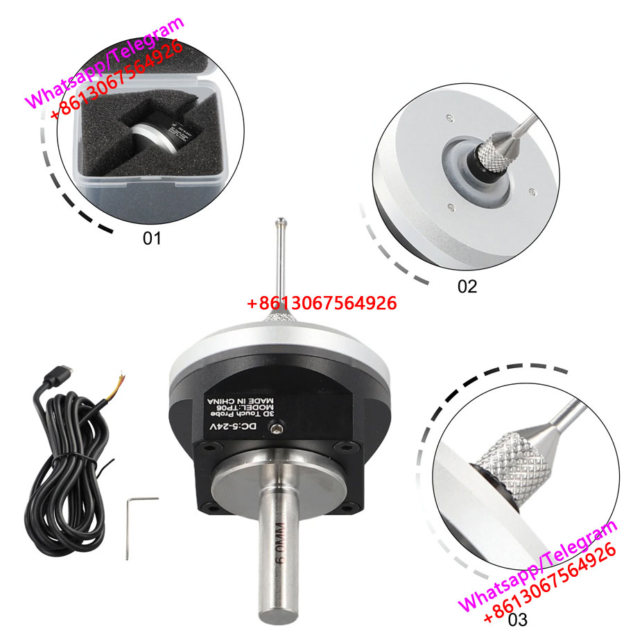 Newest V6 Anti-Roll 3D Touch Probe Edge Finder Alignment Desktop CNC Probe Compatible with mach3 and grbl