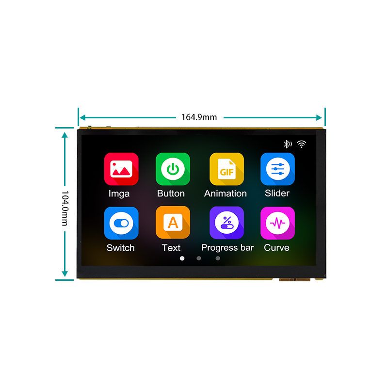 ESP32P4 32M PSRAM 16M FLASH MIPI 1024 * 600 DSI MIPI Display Capacitive Touch Screen Onboard ESP32-C6