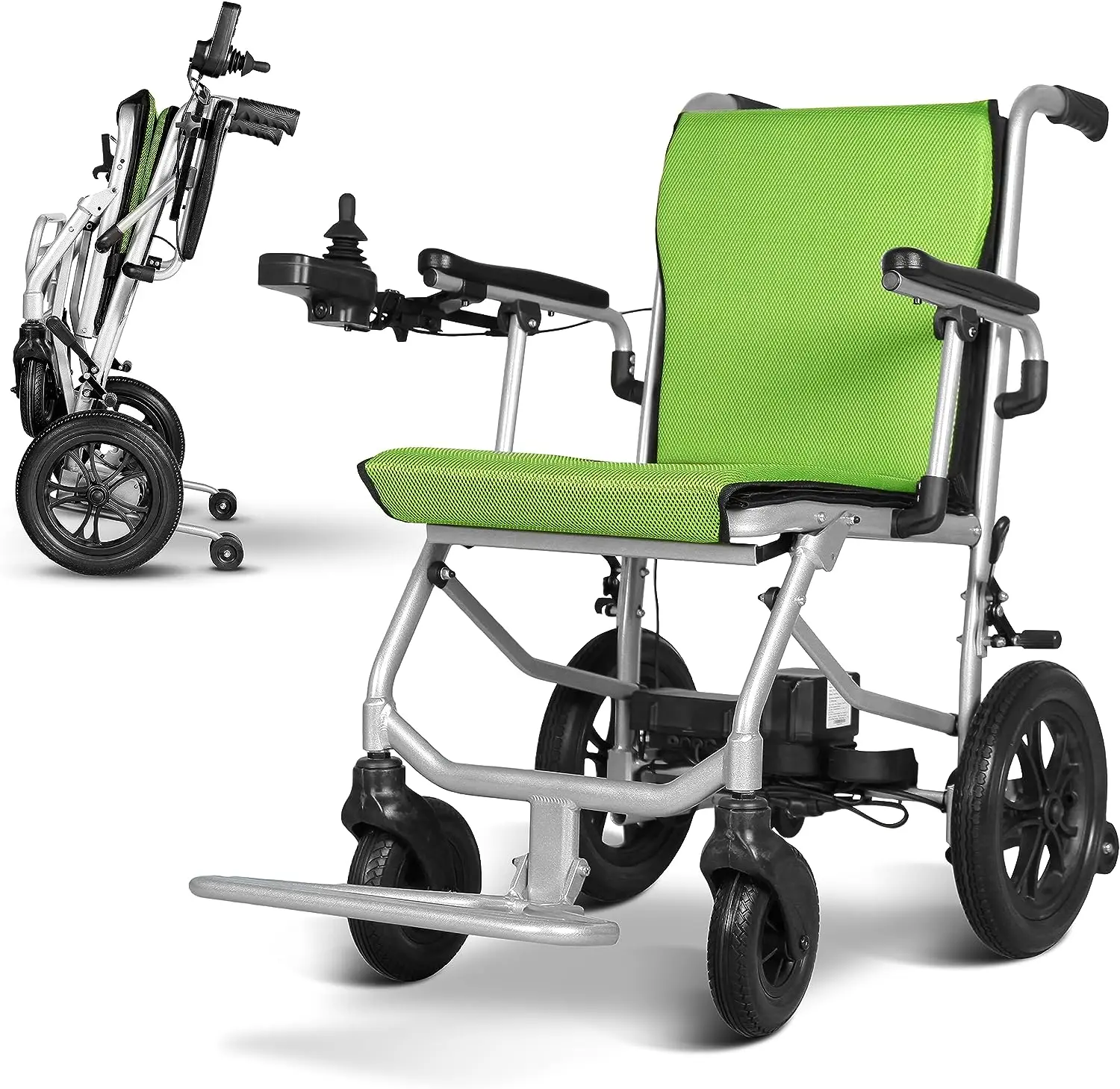 2024 Aluminum Beach Lightweight Electric Chair Cheap Price Foldable Portable Automatic Electric Wheelchair For Disabled Travels