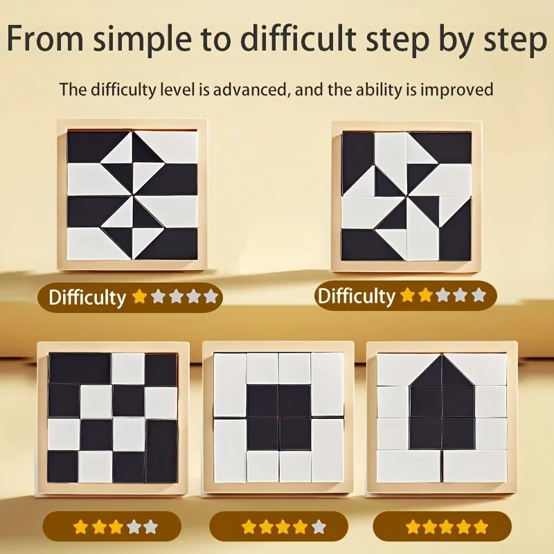120 Level Hidden Block Puzzle 6 Years ABS Material Interesting Enhances Logic and Spatial Reasoning Suitable for 6Year Olds