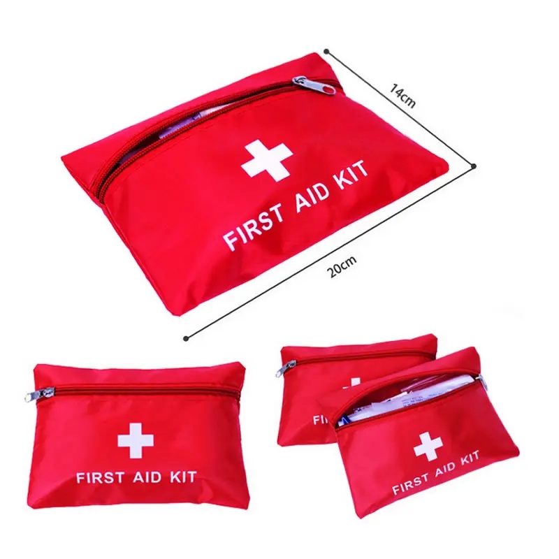 40/50/80pcs แบบพกพา Mini ชุดกันน้ํากลางแจ้ง First Aid Kit สําหรับการแพทย์ฉุกเฉิน Treatment รถท่องเที่ยวเดินป่าตั้งแคมป์