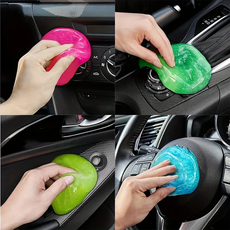 Almofada de limpeza de carro, cola em pó, limpador mágico, removedor de poeira, gel, teclado de computador doméstico, ferramentas limpas, acessórios de limpeza