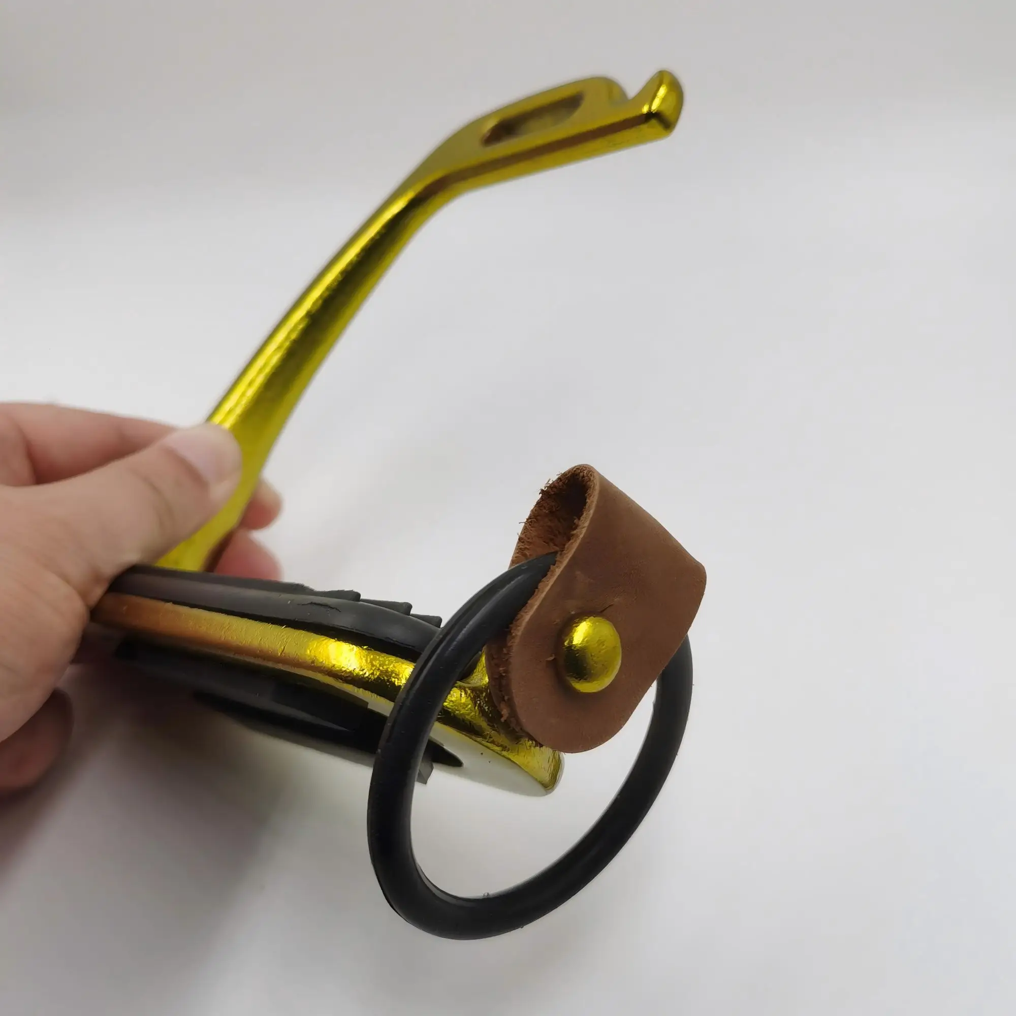 Durevole set di ricambio per staffe di sicurezza in gomma e linguette in pelle per pavone nero: compatibile con ExtremE, Amidale, Shires