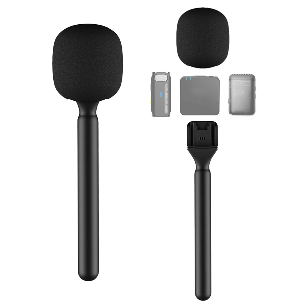 Newest Handheld Stick HTX Wireless Microphone Handheld Stick for DJI Mic/Moma/Rode Go/Relacart Microphone,A