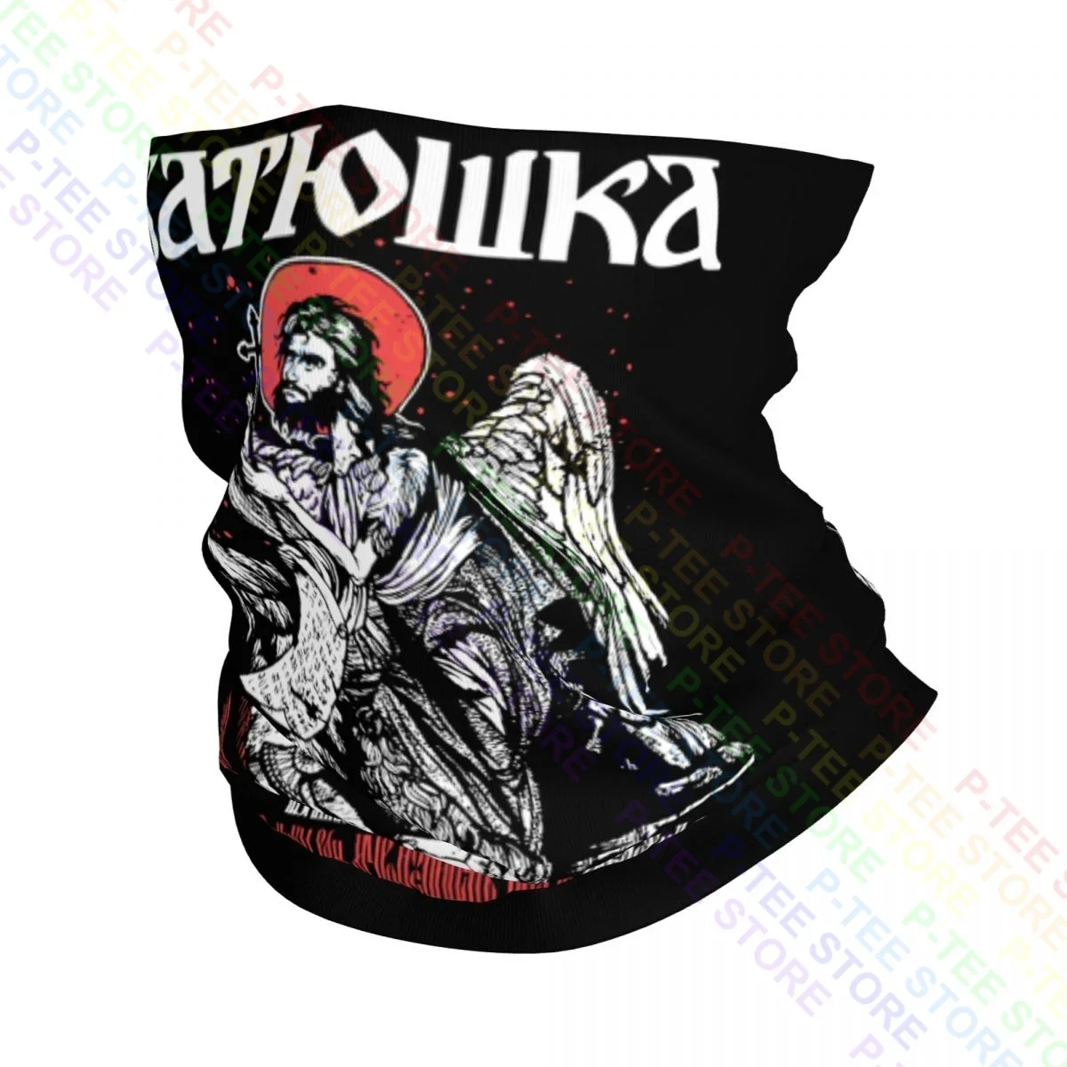 Batushka Red Halo Jesus Polnisch Orthodoxes Metall Musikband Halstuch Bandana Schal Gesichtsmaske Kopfbedeckung