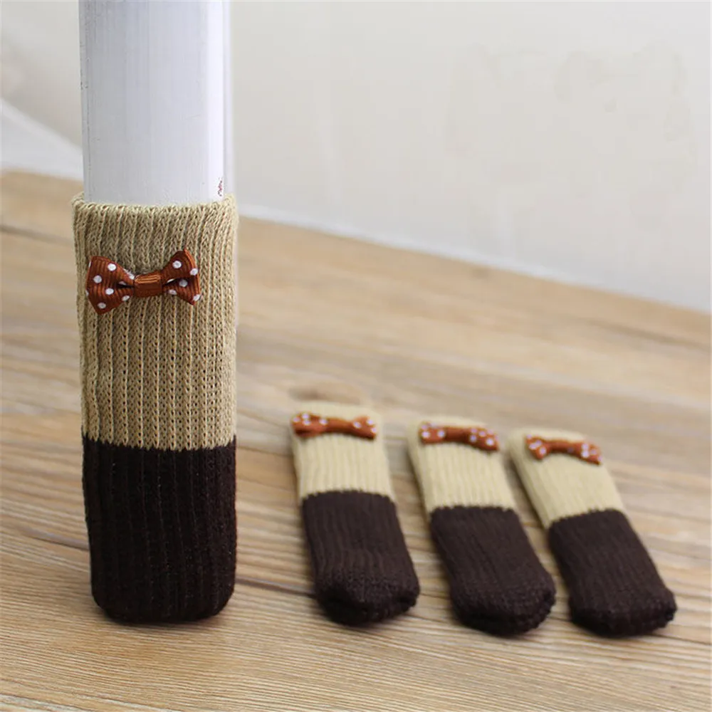 16 Stück Möbelsocken, Stuhl, elastische Stricksocken, rutschfeste Stuhlbeinfüße, Abdeckungen, Pads, Tischfüße, Kappe, Möbelstiefeletten für den Boden