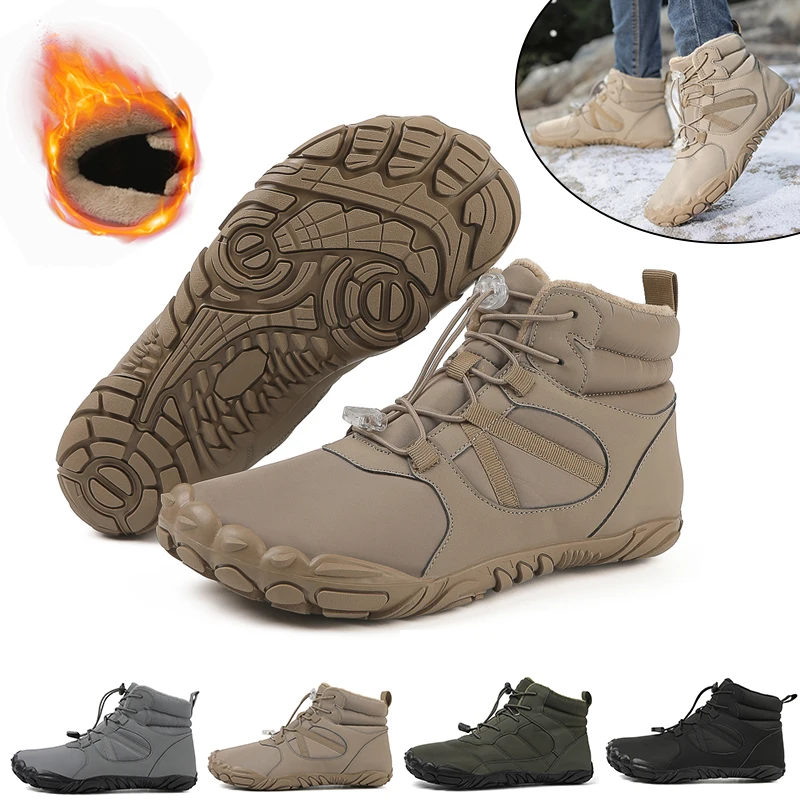 Männer Frauen Wasserdichte Winter Stiefel Schnee Barfuß Casual Schuhe Outdoor Warme Arbeits Schuhe Knöchel Schuhe für Trekking Klettern Wandern