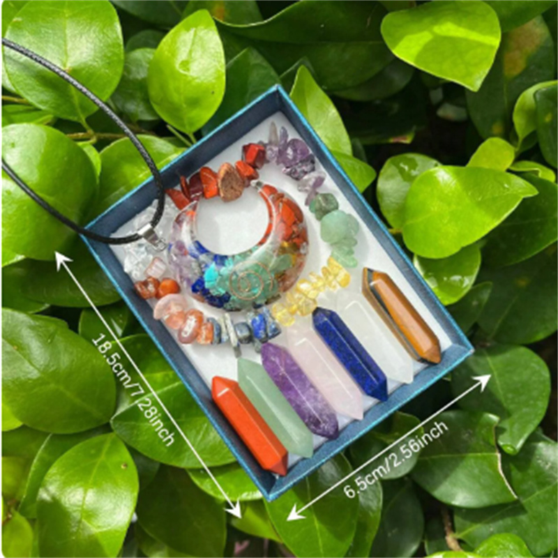 Clearance_9pcs ชี้คริสตัลควอตซ์,Chakra Healing หินและคริสตัลชุด, หกเหลี่ยม Rose Quartz อัญมณีสําหรับสมาธิห้องนอน Dec